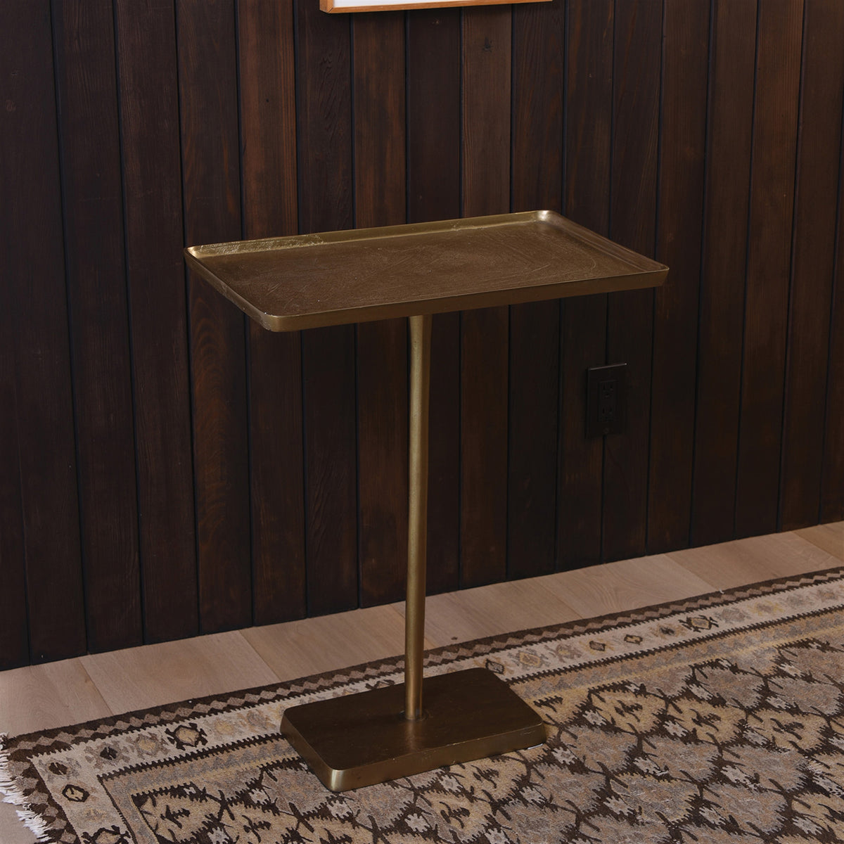 Buren Side Table, Brass