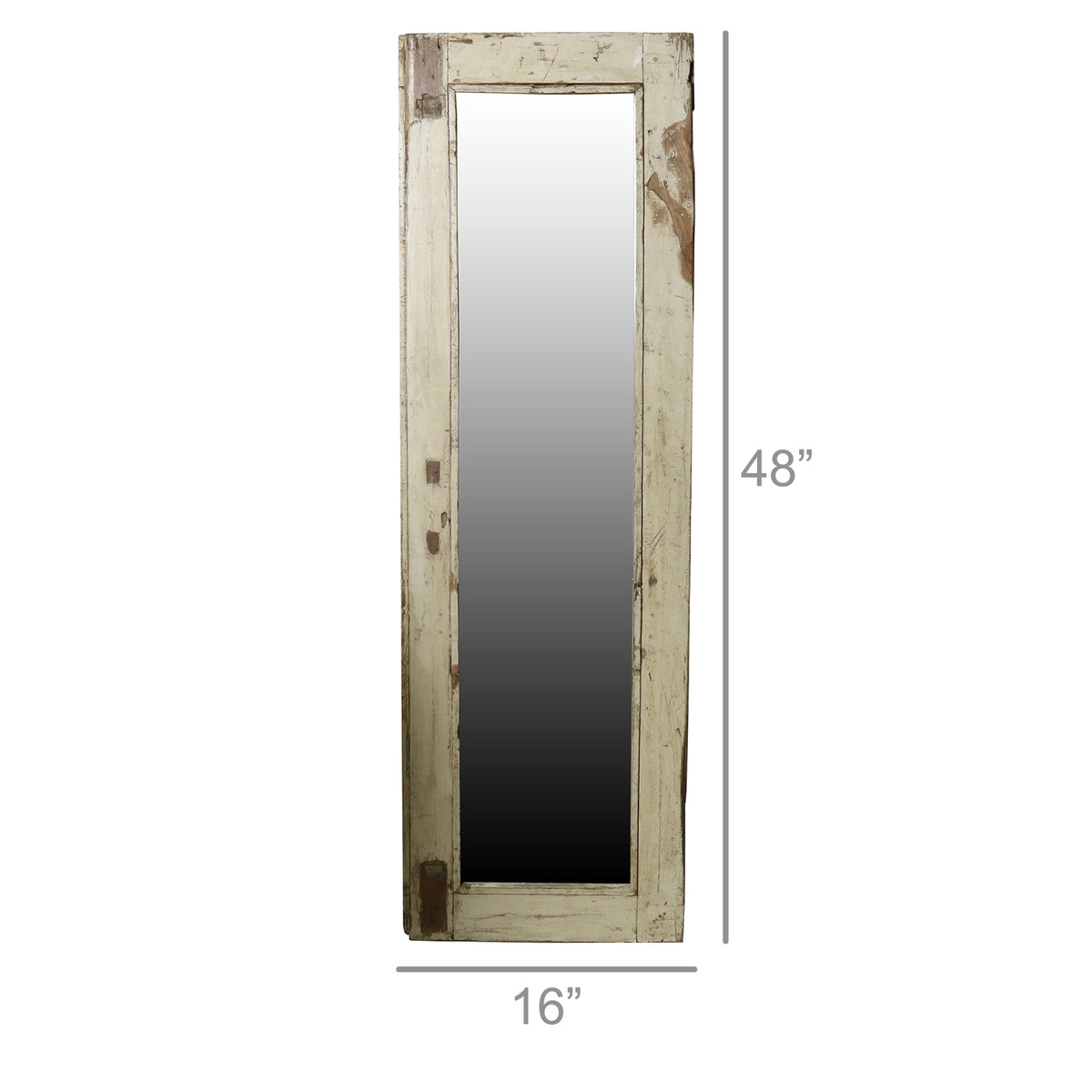 Salvaged Wood Shutter Mirror - Tall