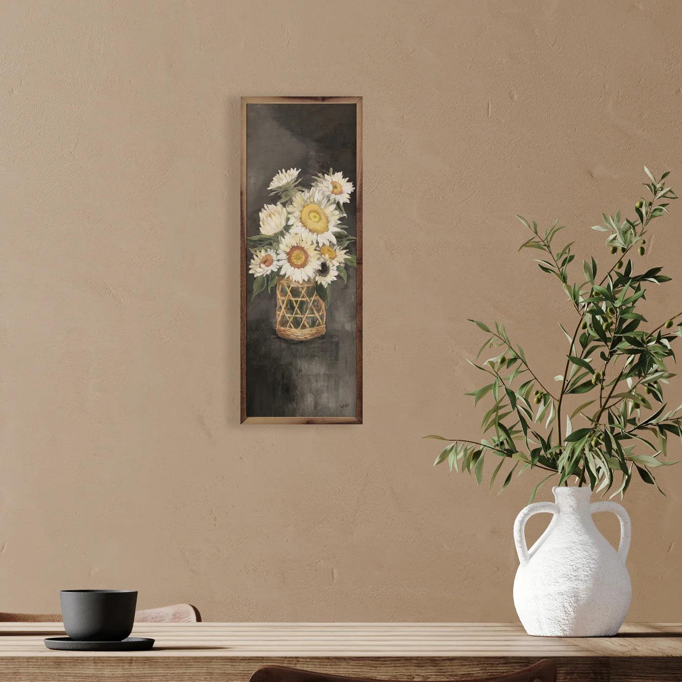 Sunflowers in Rattan Black - Signastyle Boutique