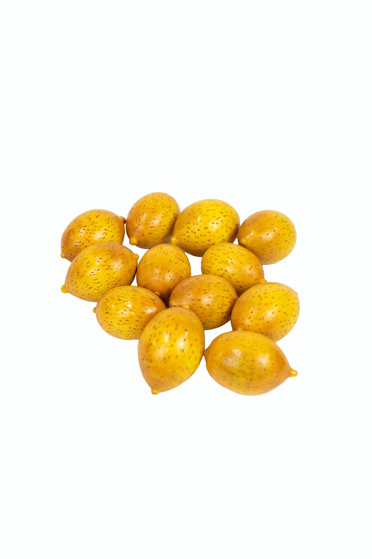 One Dozen Hand Carved Wooden Lemons (Min 2) (Case Pack)