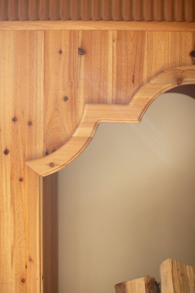 Natural Fir Wood Mantle