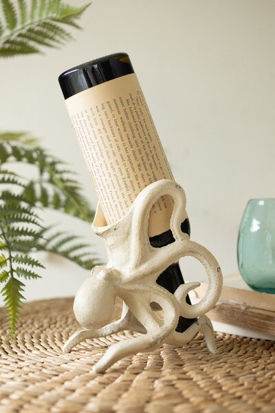 Cast Iron Octopus Wine Bottle Holder (Case Pack)
