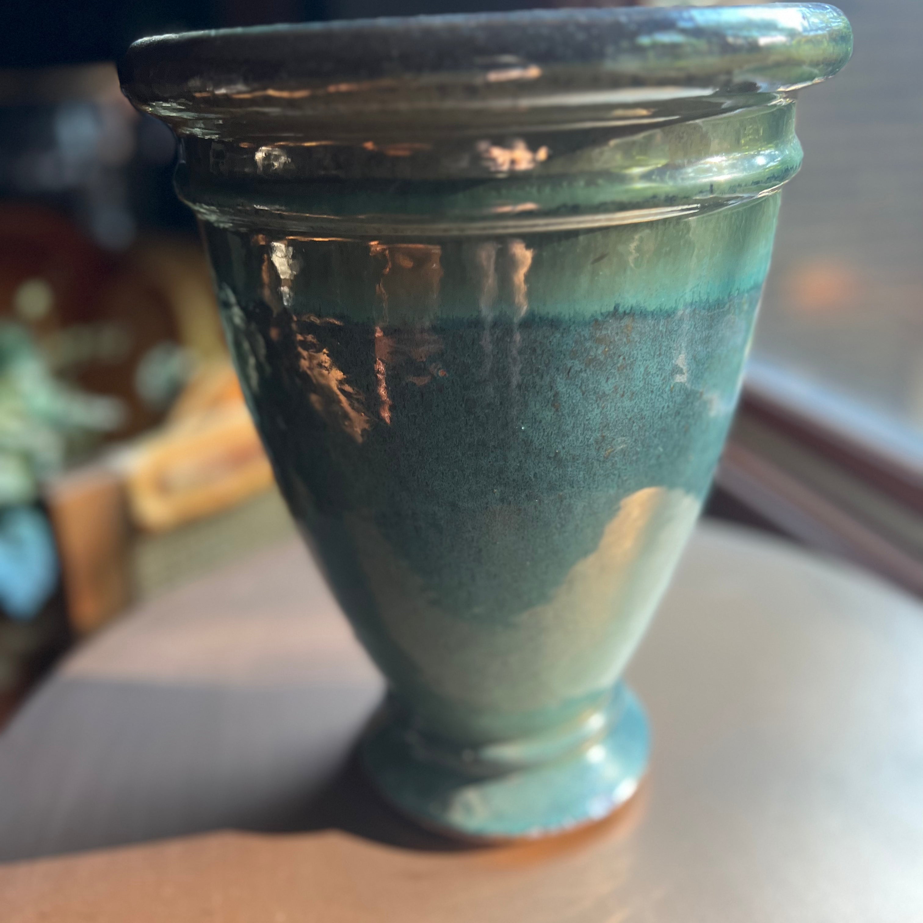Teal Ceramic Vase / Flower Pot Large - Signastyle Boutique