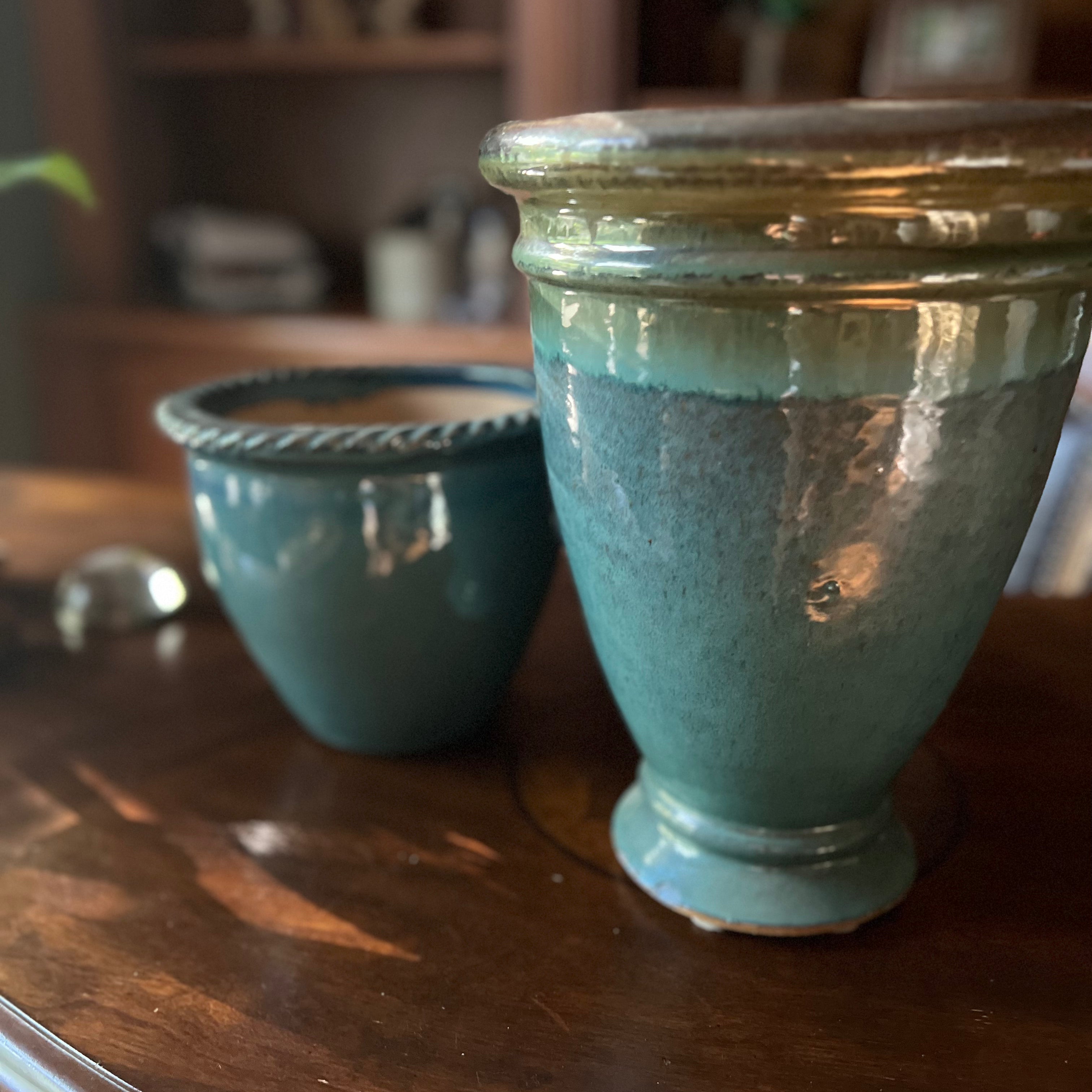 Teal Ceramic Vase / Flower Pot Large - Signastyle Boutique
