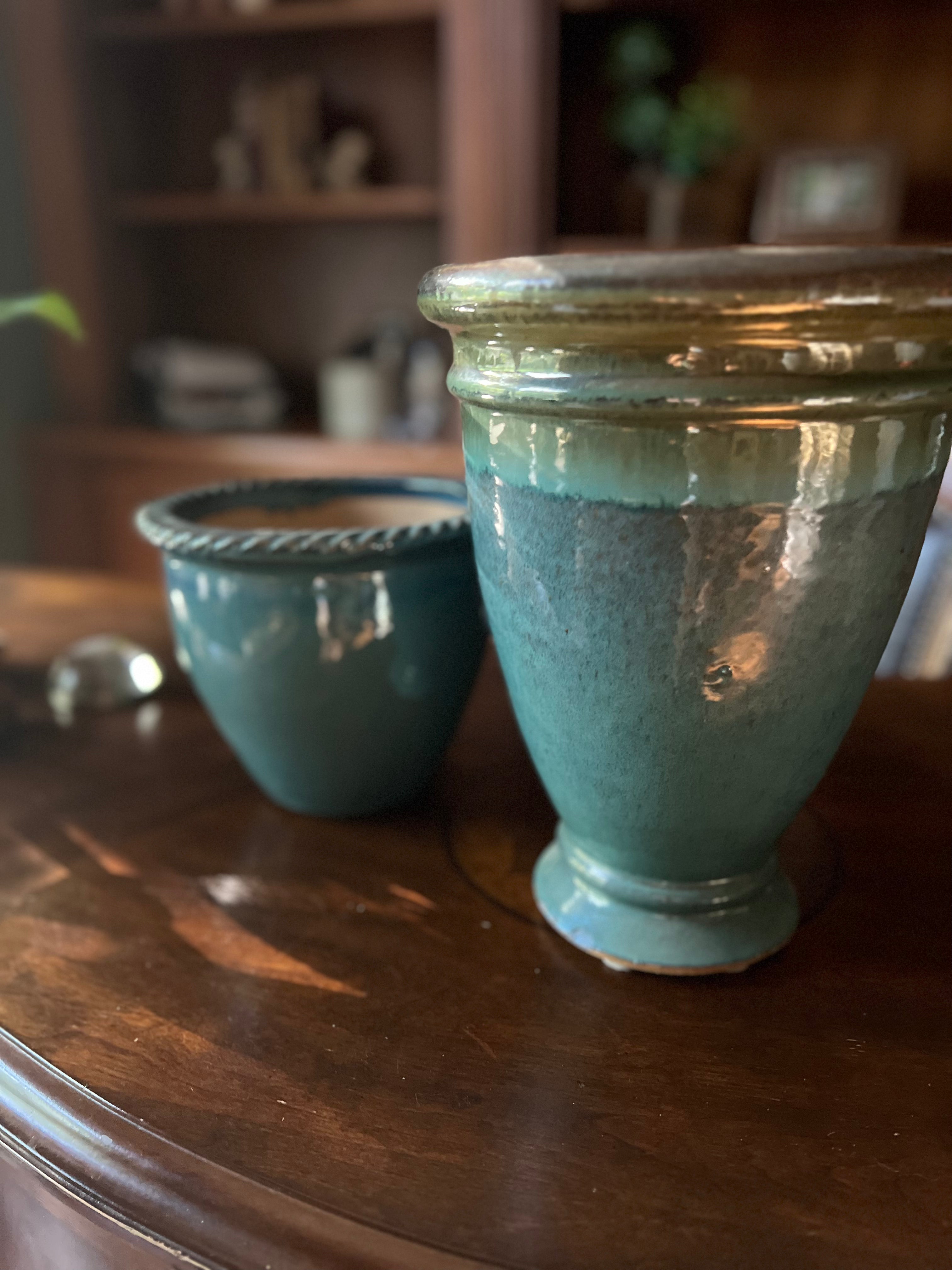 Teal Ceramic Vase / Flower Pot Large - Signastyle Boutique