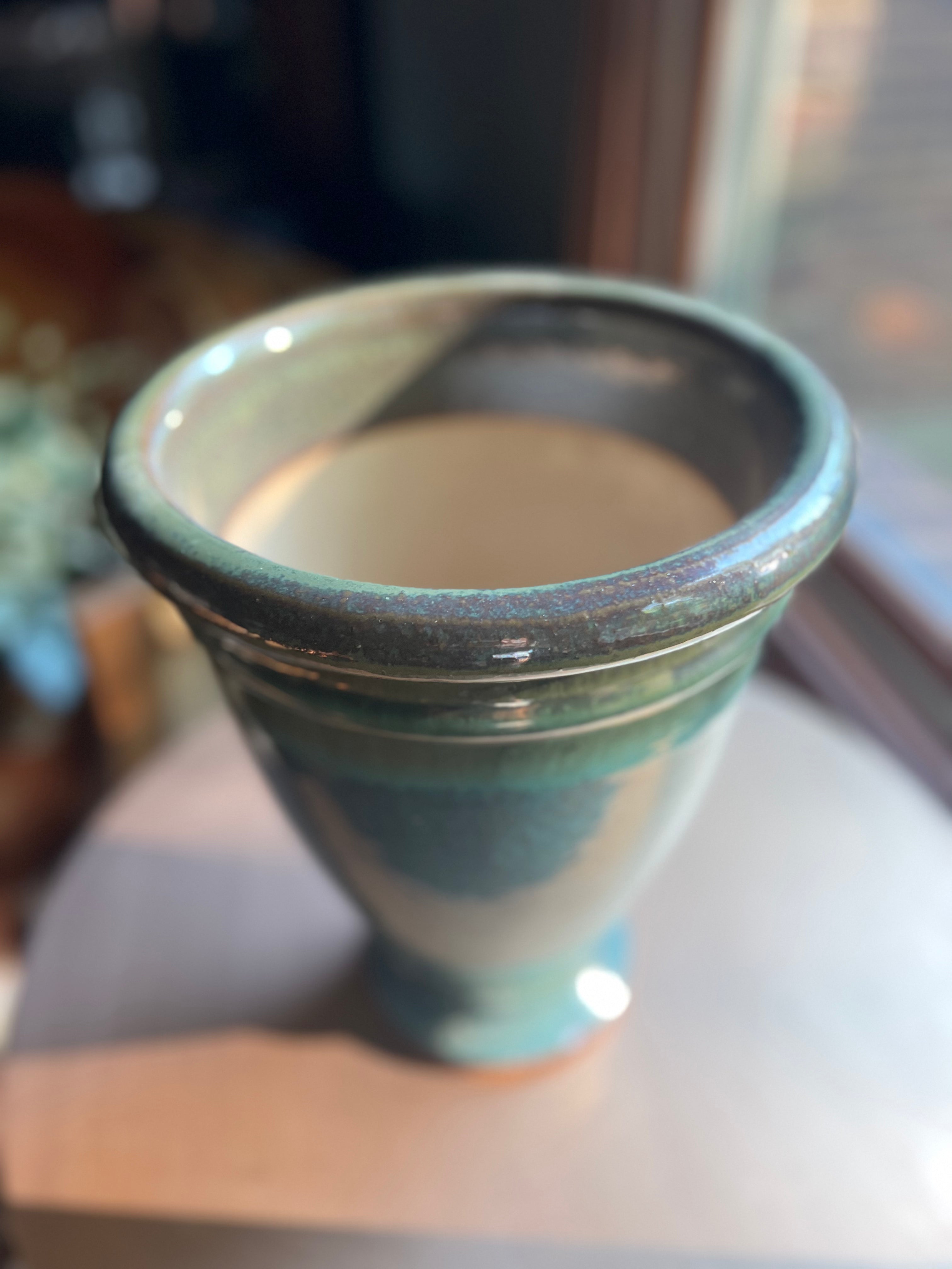 Teal Ceramic Vase / Flower Pot Large - Signastyle Boutique