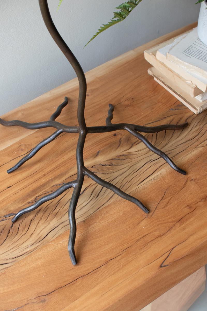 Large Forged Iron Taper Candelabra