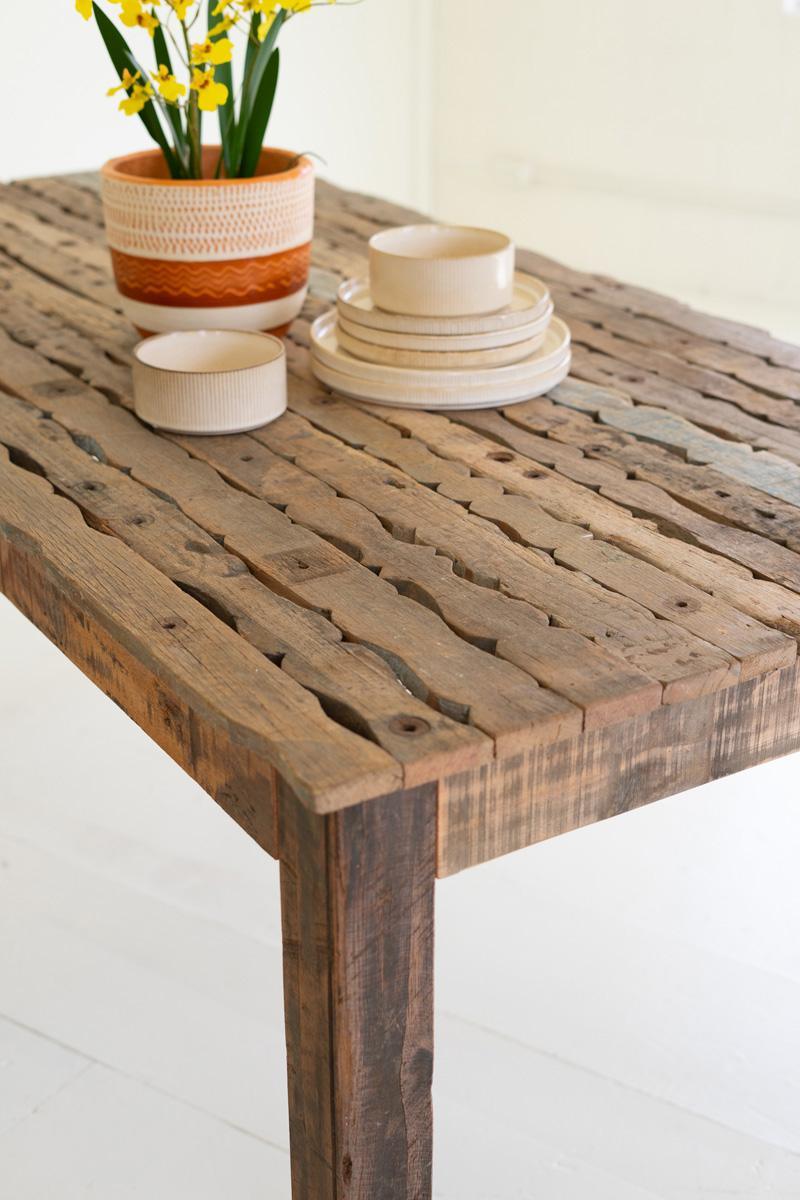 Recycled Wood Dining Table