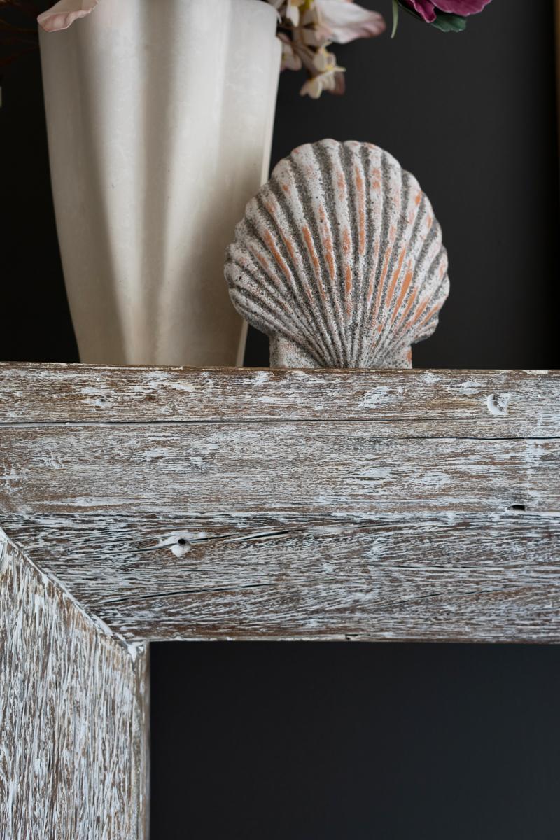 Recycled Whitewashed Wood Console