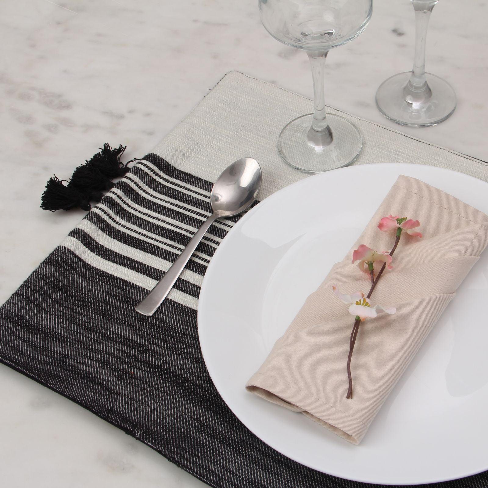 Yarn Dyed 100% Cotton Placemat - Set of 4 - Signastyle Boutique