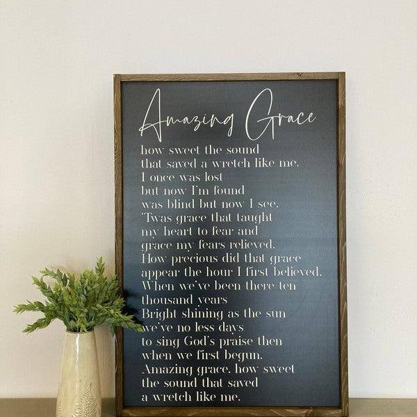 Amazing Grace Sign - Signastyle Boutique