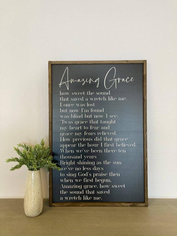 Amazing Grace Sign - Signastyle Boutique