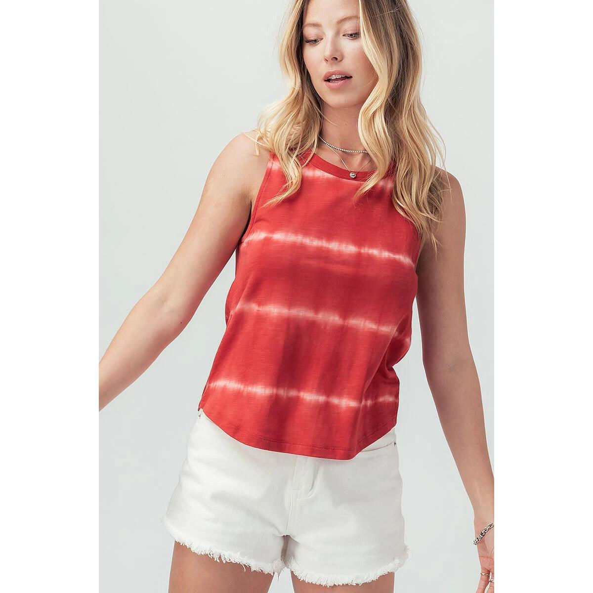 Tie Dye Sleeveless Top - Signastyle Boutique