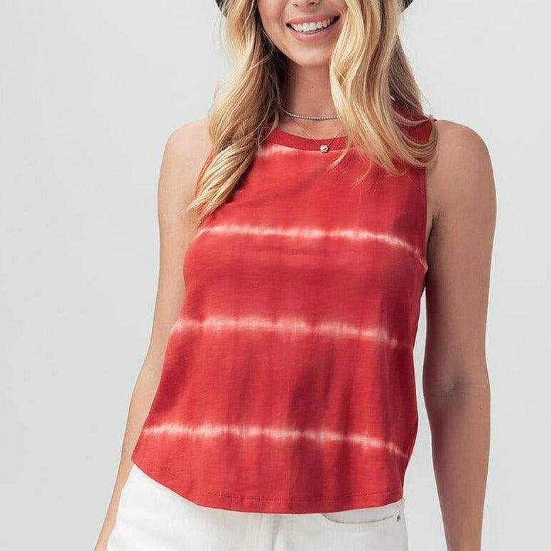 Tie Dye Sleeveless Top - Signastyle Boutique