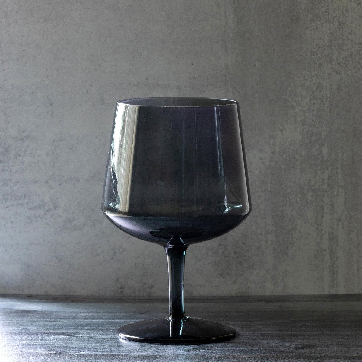 Florian Smoke Glass Short Stemmed Bowl - Signastyle Boutique