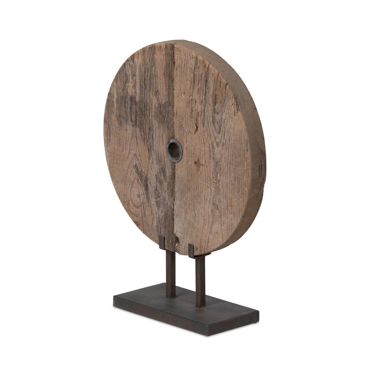 Found Wood Round Mounted Sculpture - Signastyle Boutique