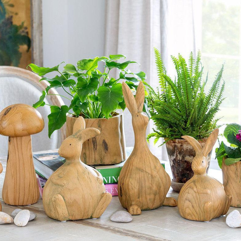 Faux Bois Garden Mushroom, 9.5" - Signastyle Boutique