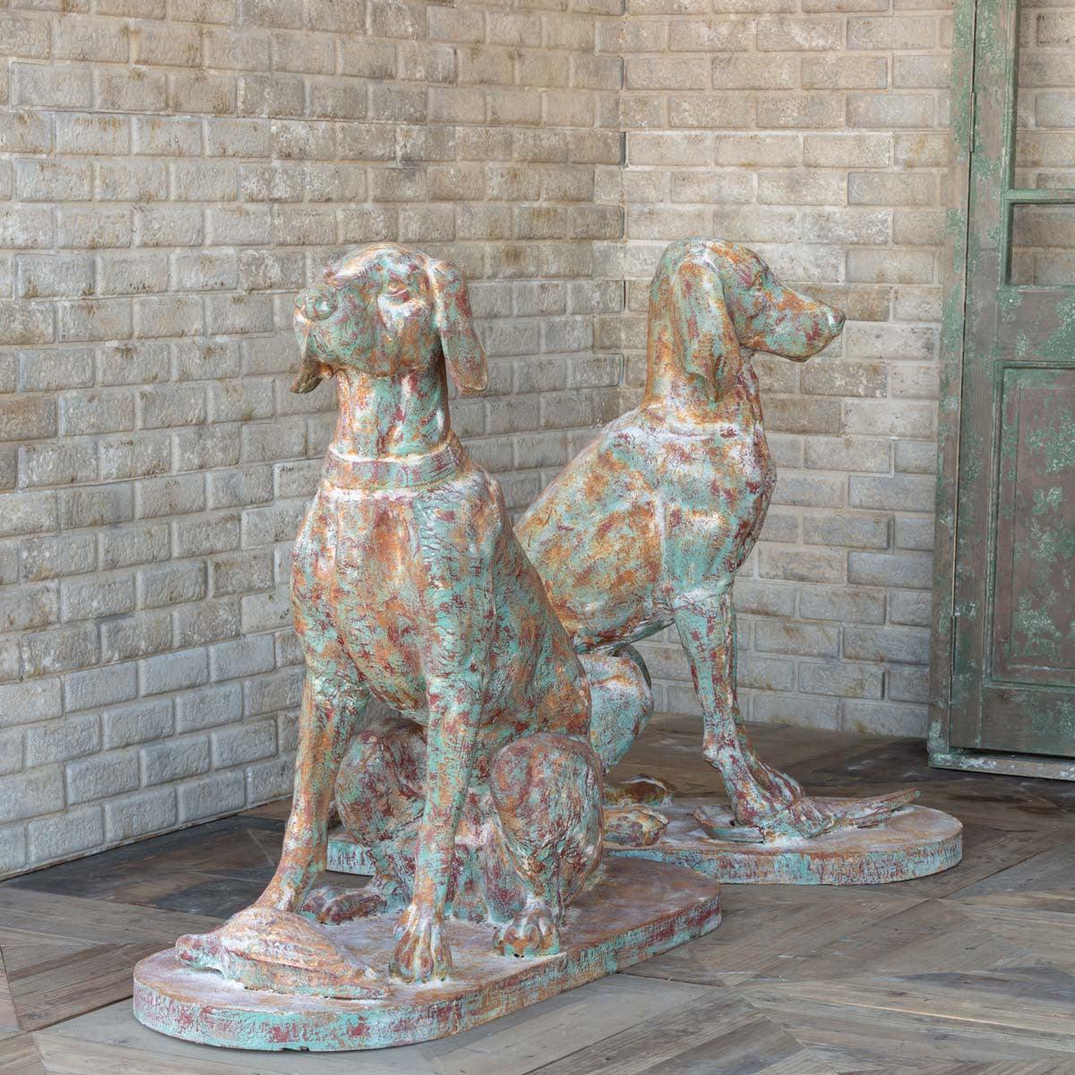 Cast Iron Hound Pair, Set of 2 - Signastyle Boutique