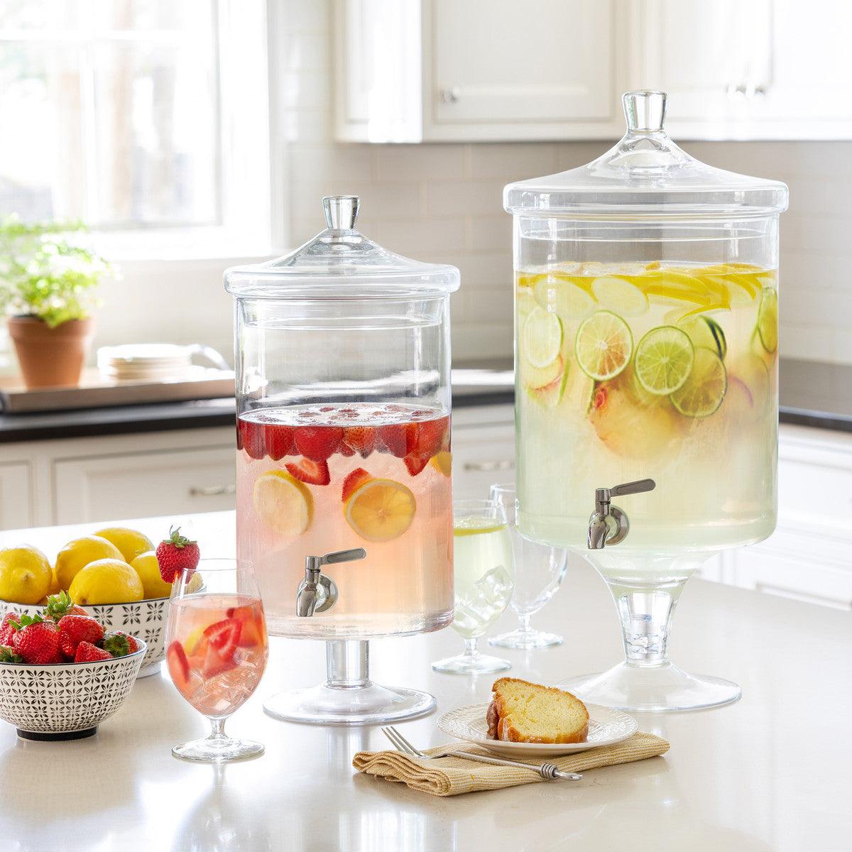 Sleek Crystal Beverage Dispenser, 8qt. - Signastyle Boutique