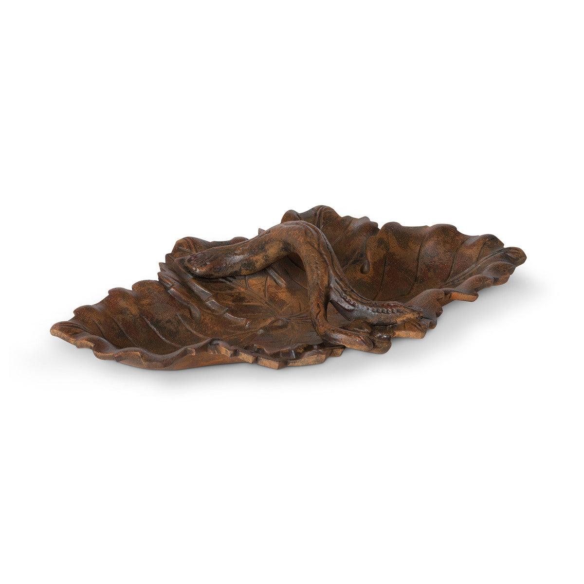 Cast Aluminum Grape Leaf Basket, Small - Signastyle Boutique