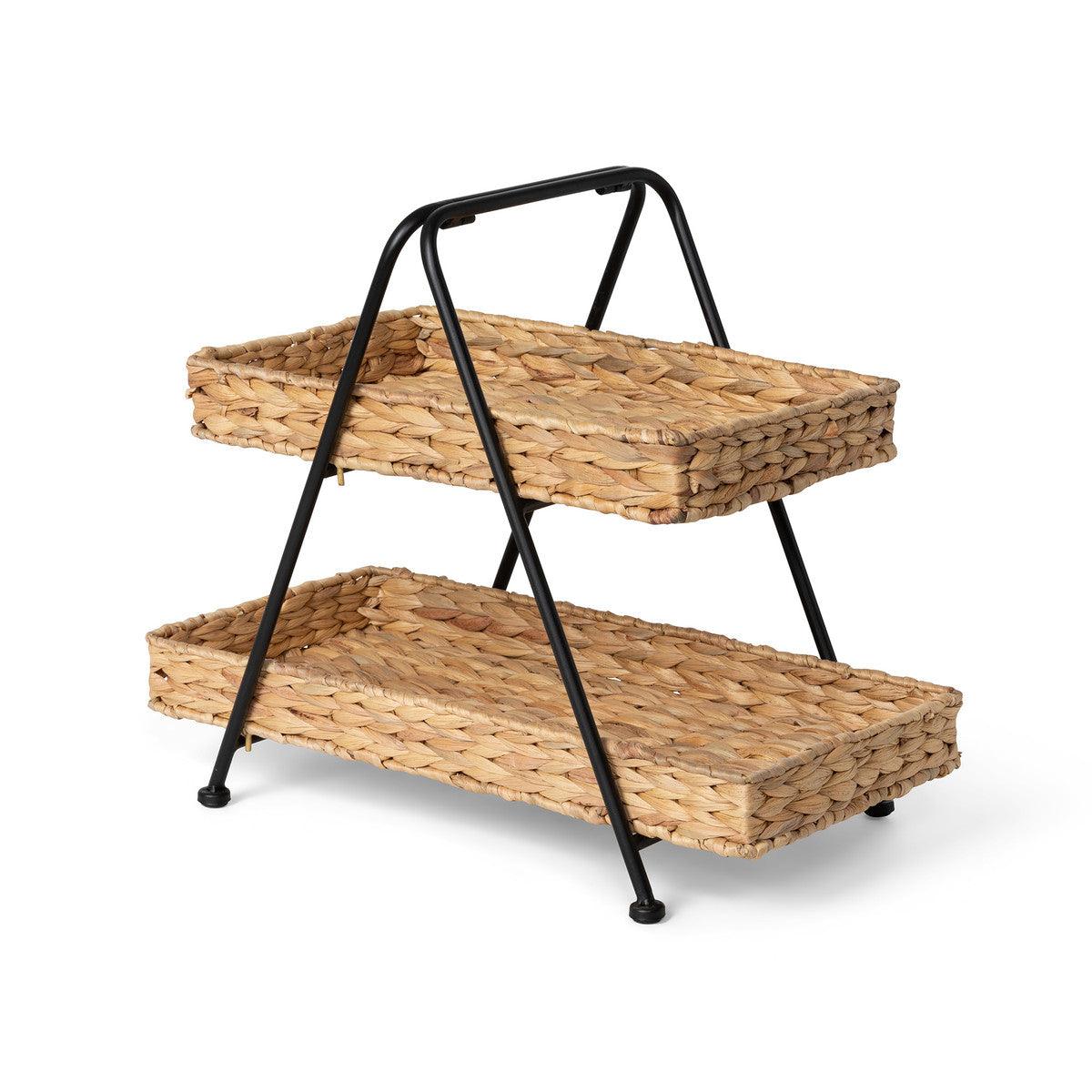 2-Tiered Water Hyacinth Server - Signastyle Boutique
