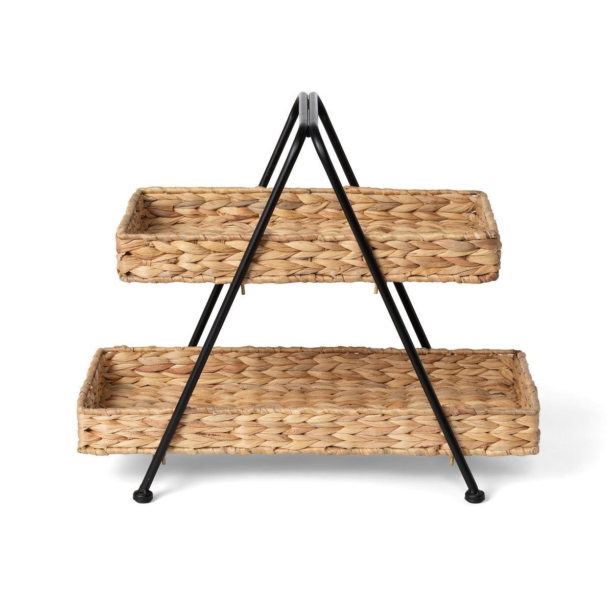 2-Tiered Water Hyacinth Server - Signastyle Boutique