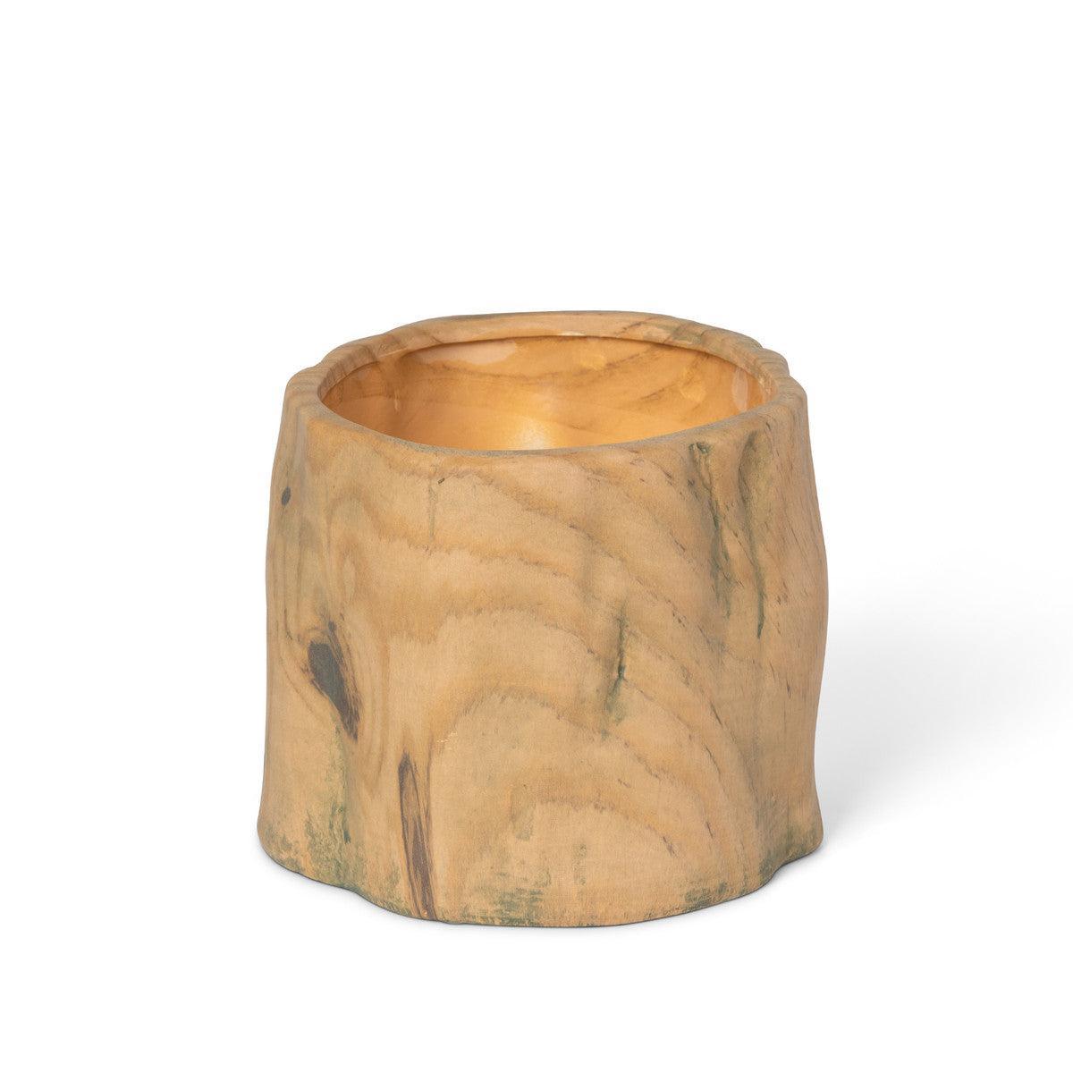 Faux Bois Garden Forest Pot, 5" - Signastyle Boutique