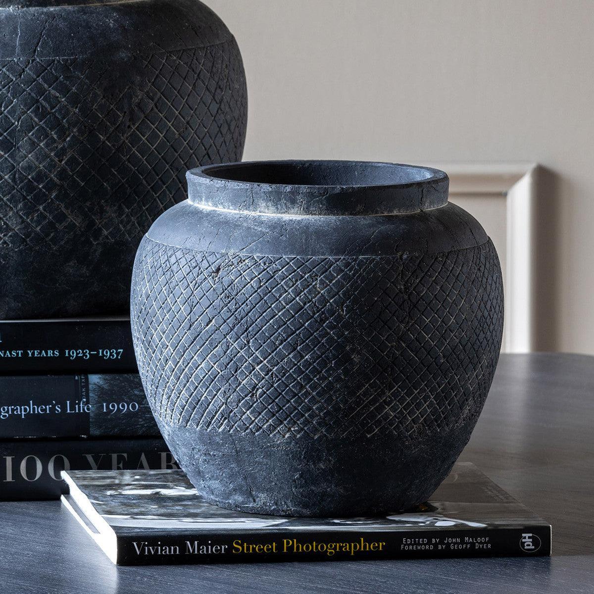 Yucca Cement Pot, 10" - Signastyle Boutique