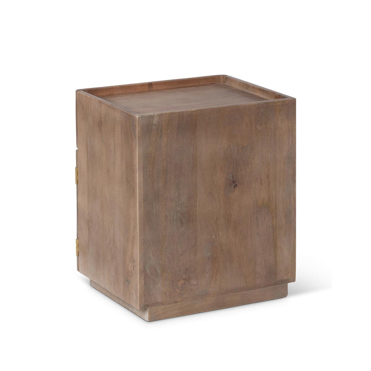 Rosette Hand Carved Wooden Side Table - Signastyle Boutique