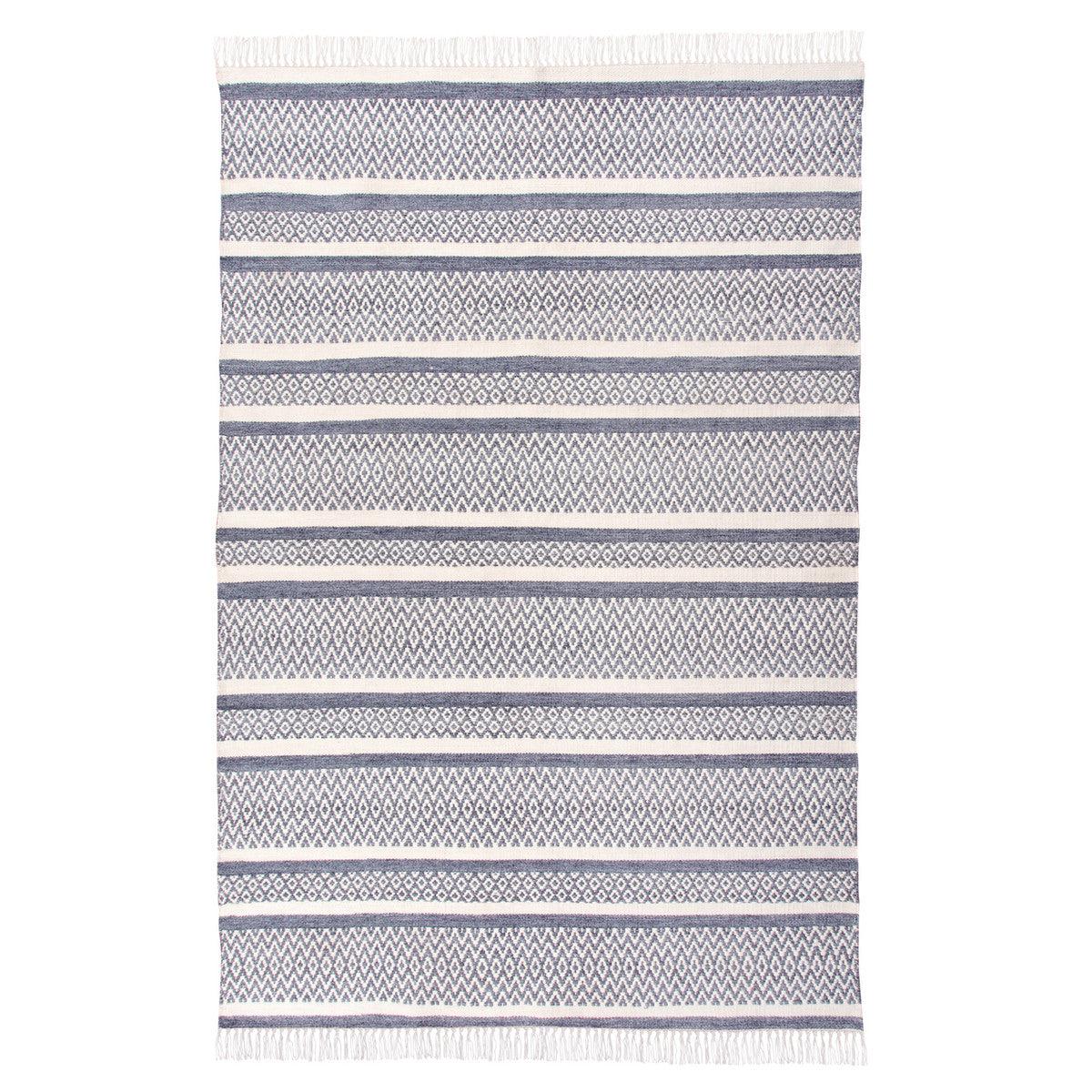 Indoor/Outdoor Geometric Stripe Rug, 5'x 8' - Signastyle Boutique