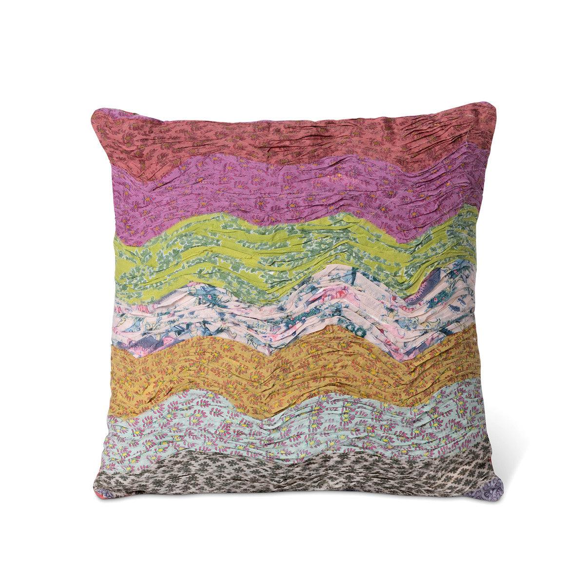 Handstitched Wave Pattern Pillow - Signastyle Boutique