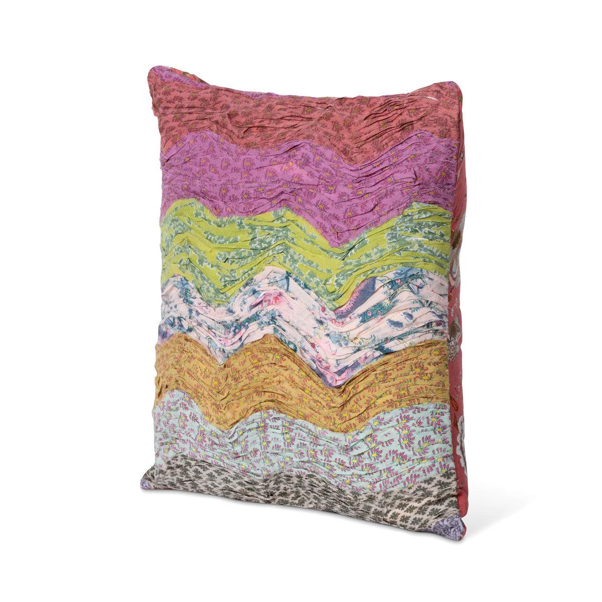 Handstitched Wave Pattern Pillow - Signastyle Boutique