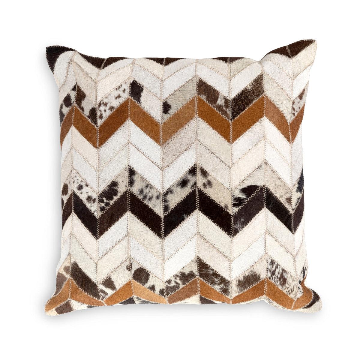 Hair-On Hide Leather Patchwork Pillow - Signastyle Boutique
