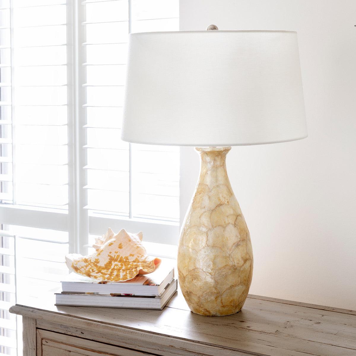 Pearl Capiz Table Lamp - Signastyle Boutique