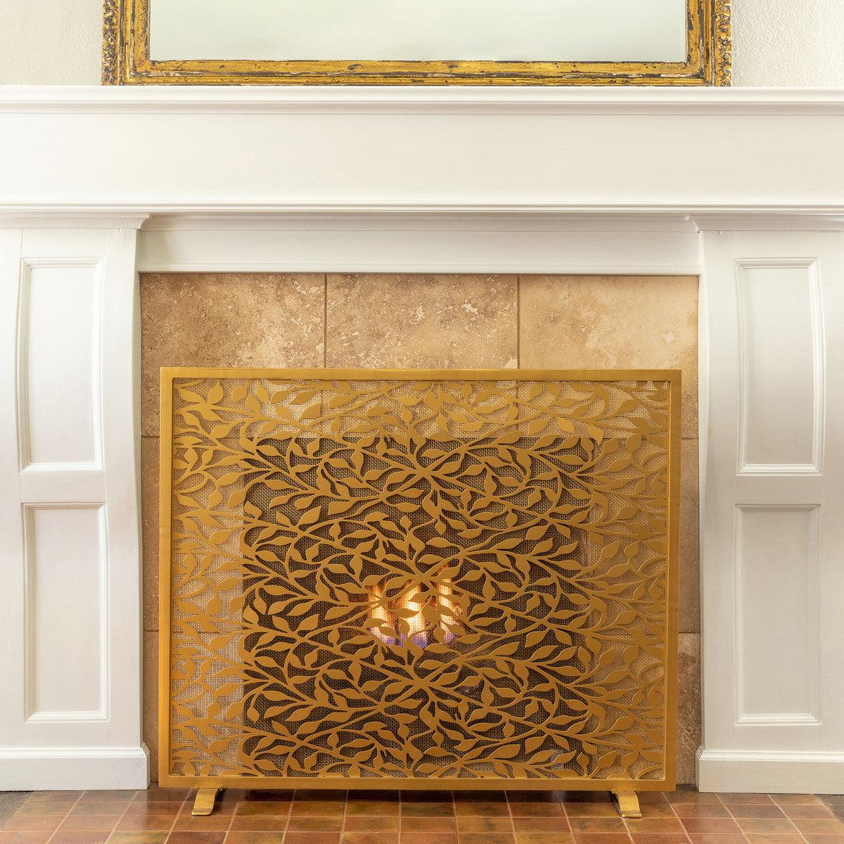 Floral Vine Pattern Fire Screen - Signastyle Boutique