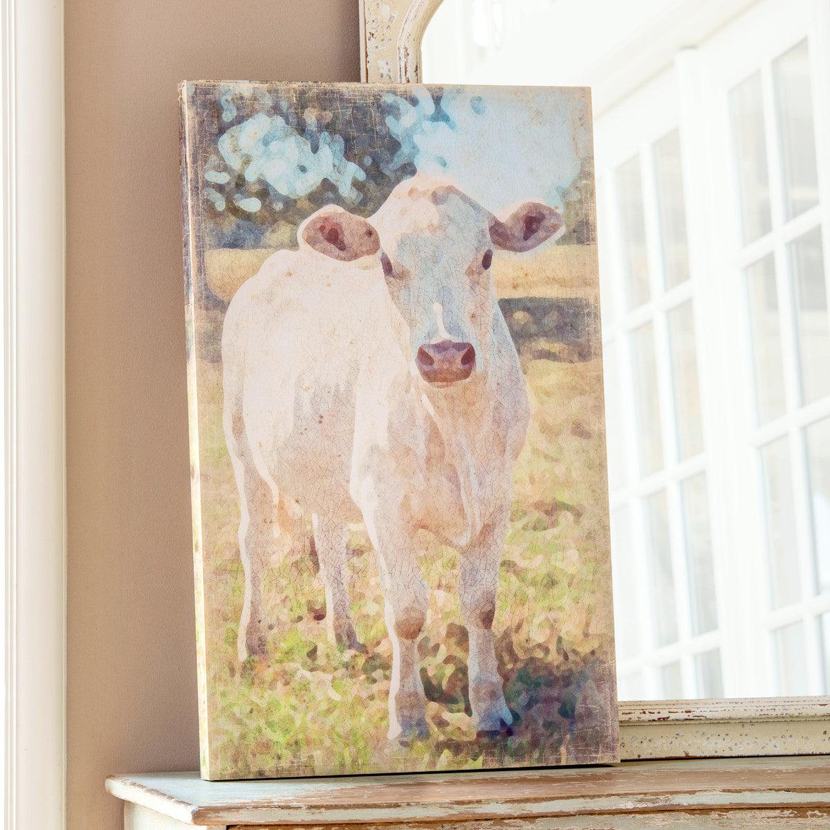 Charolais Cow Canvas Print - Signastyle Boutique