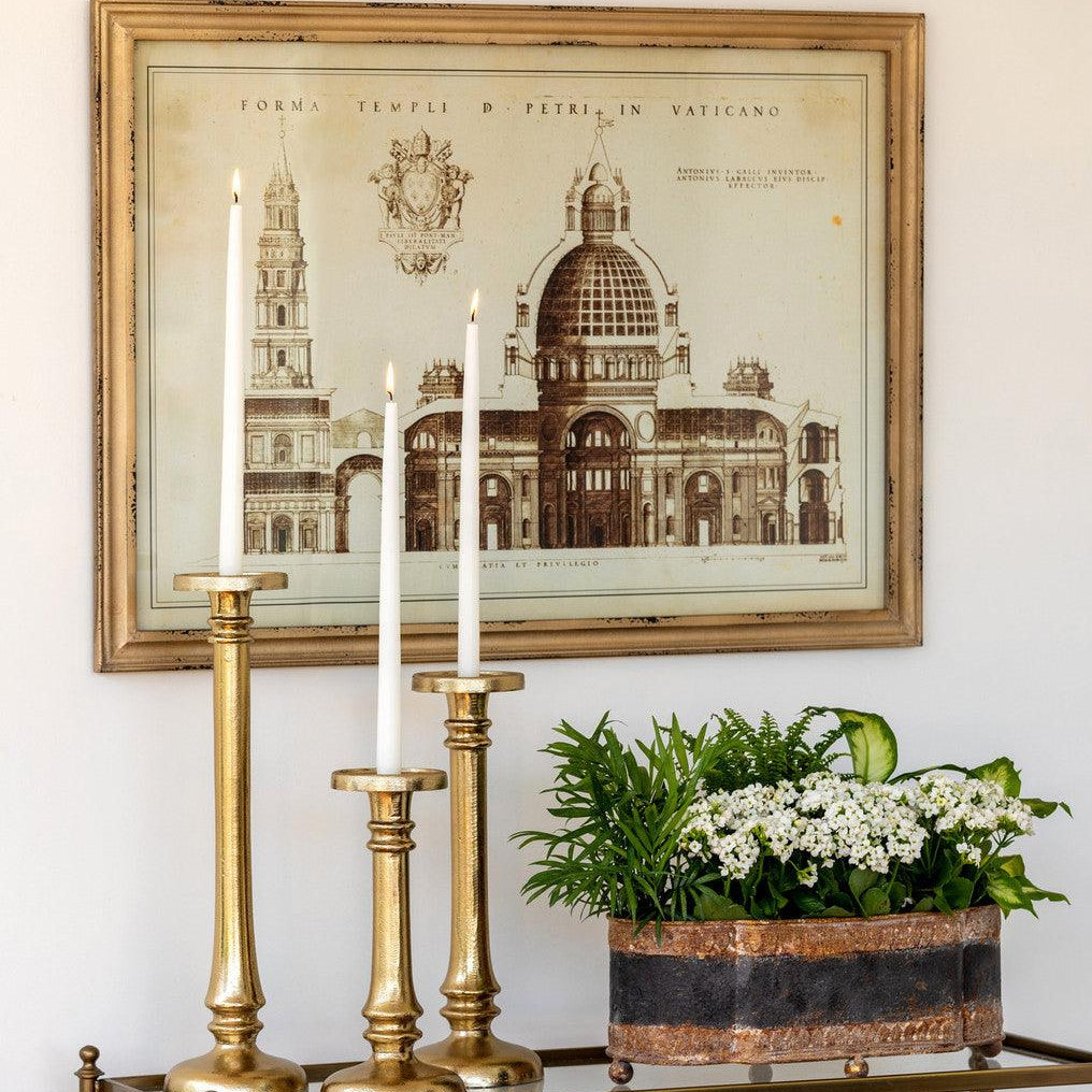 Vaticano Architectural Drawing Framed Print - Signastyle Boutique