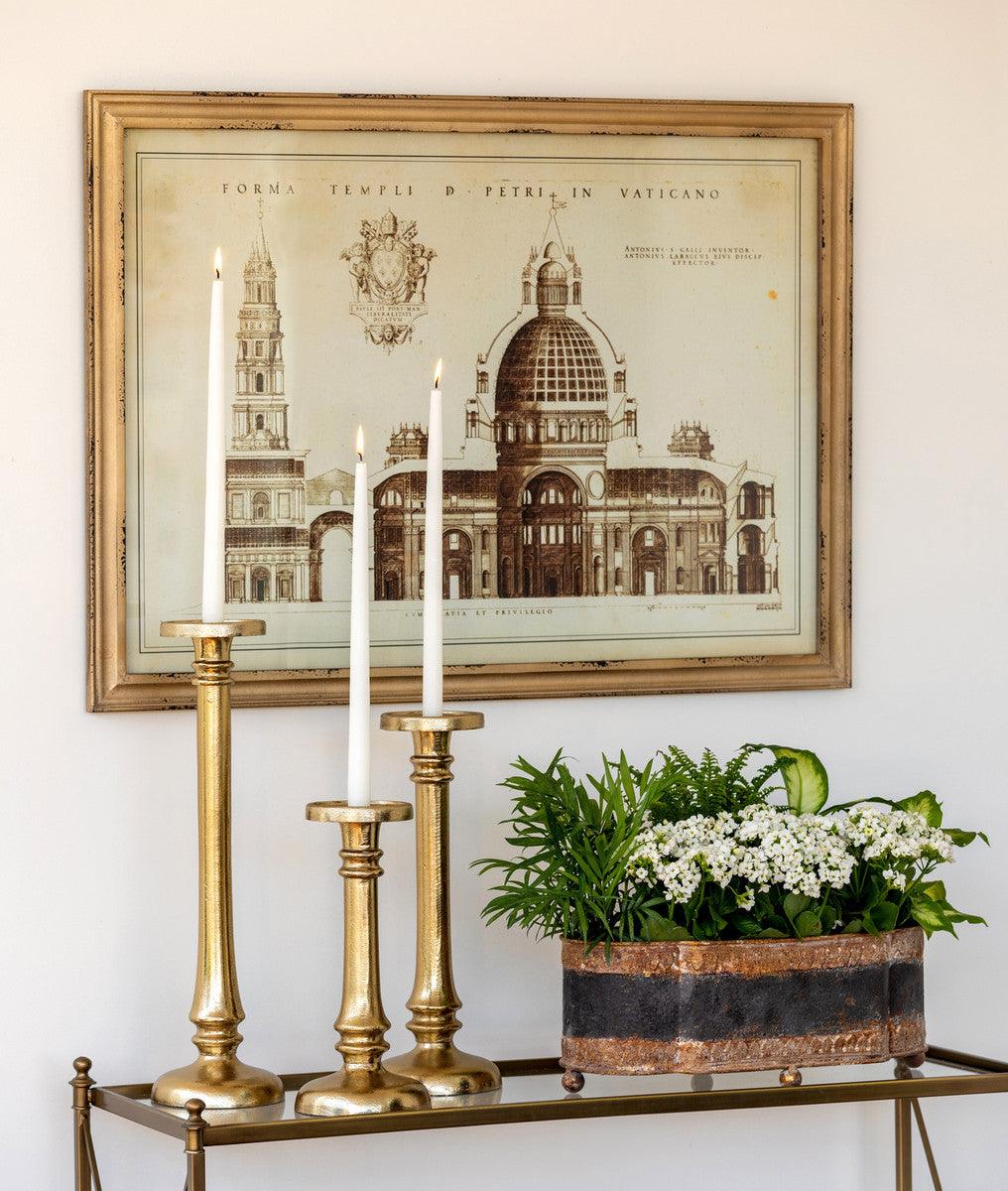 Vaticano Architectural Drawing Framed Print - Signastyle Boutique