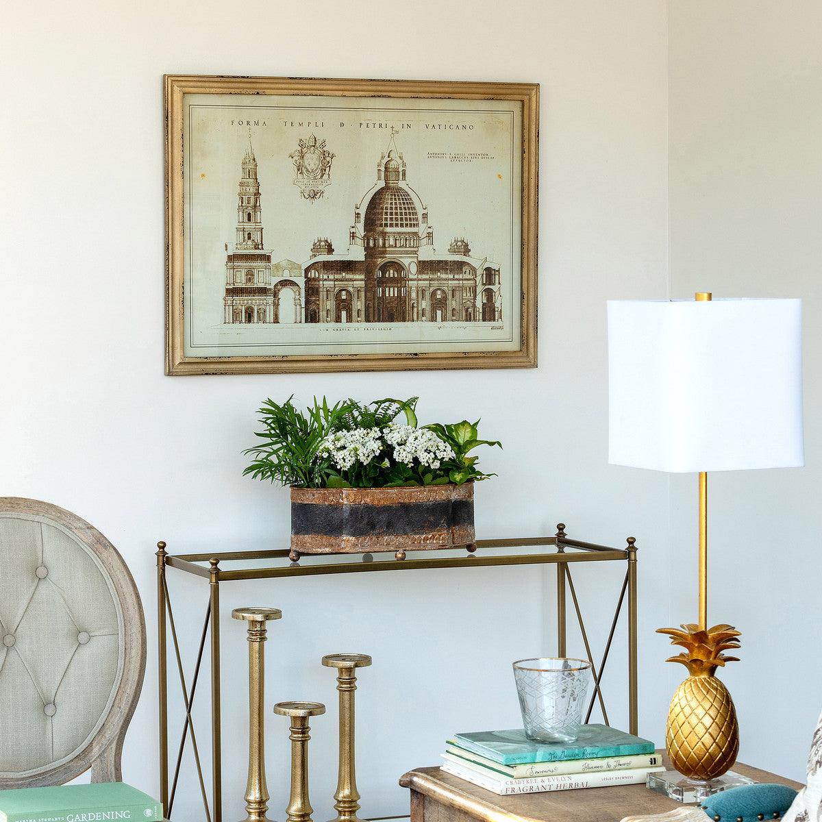 Vaticano Architectural Drawing Framed Print - Signastyle Boutique