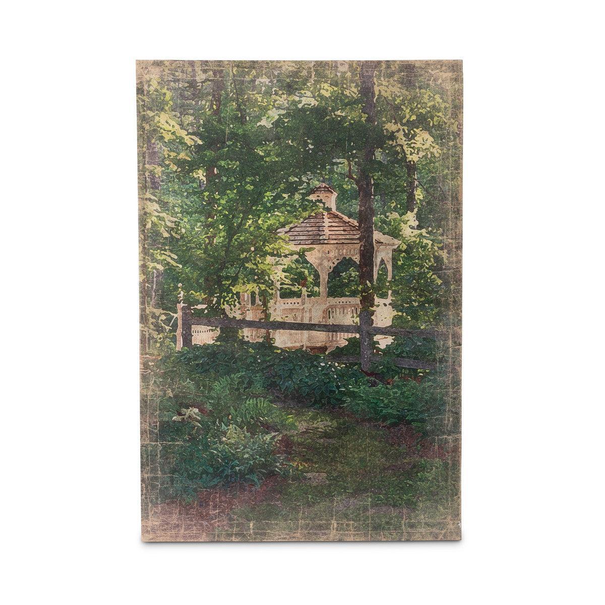 Secret Garden Gazebo Print on Canvas - Signastyle Boutique