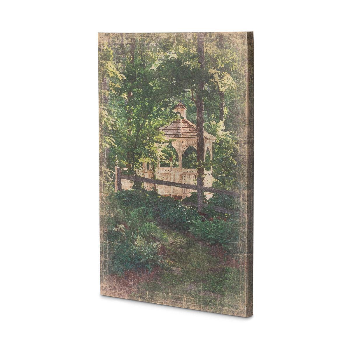 Secret Garden Gazebo Print on Canvas - Signastyle Boutique
