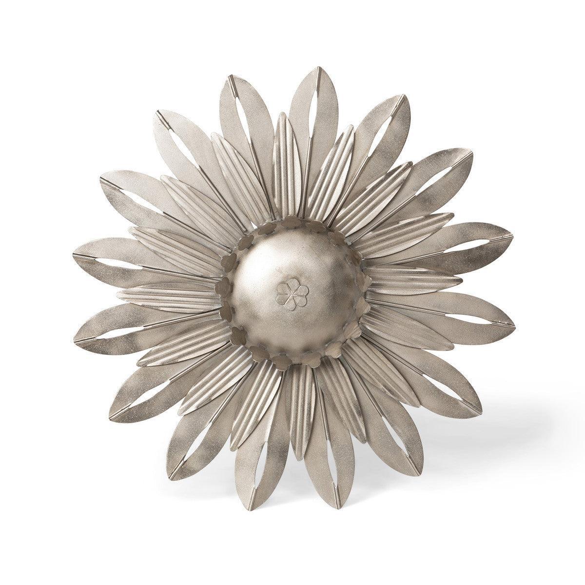 Aged Nickel Wall Sunflower, Large - Signastyle Boutique