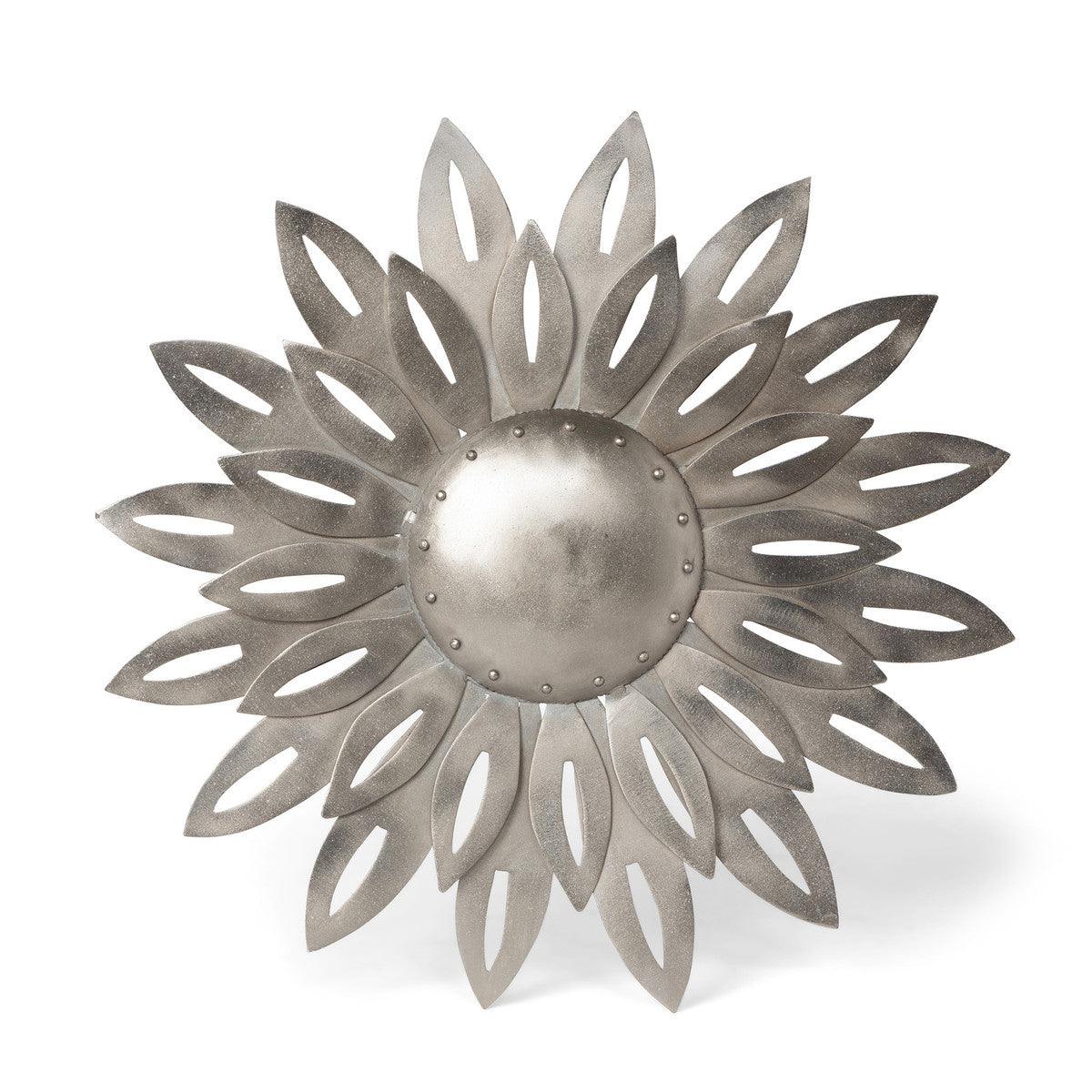 Aged Nickel Wall Dahlia, Large - Signastyle Boutique