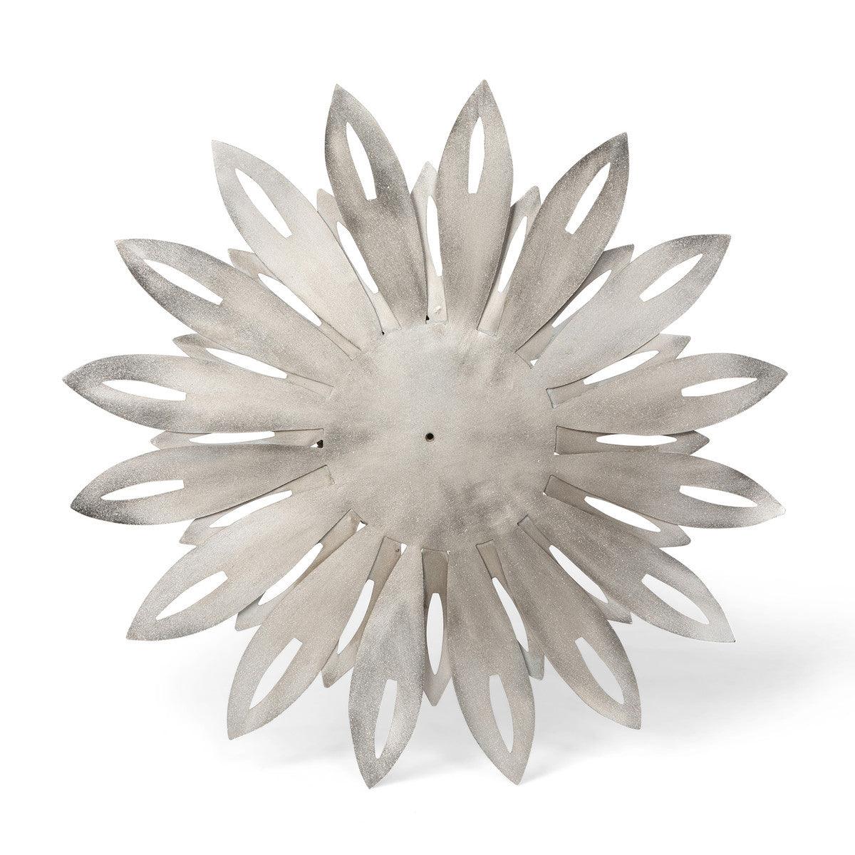 Aged Nickel Wall Dahlia, Large - Signastyle Boutique