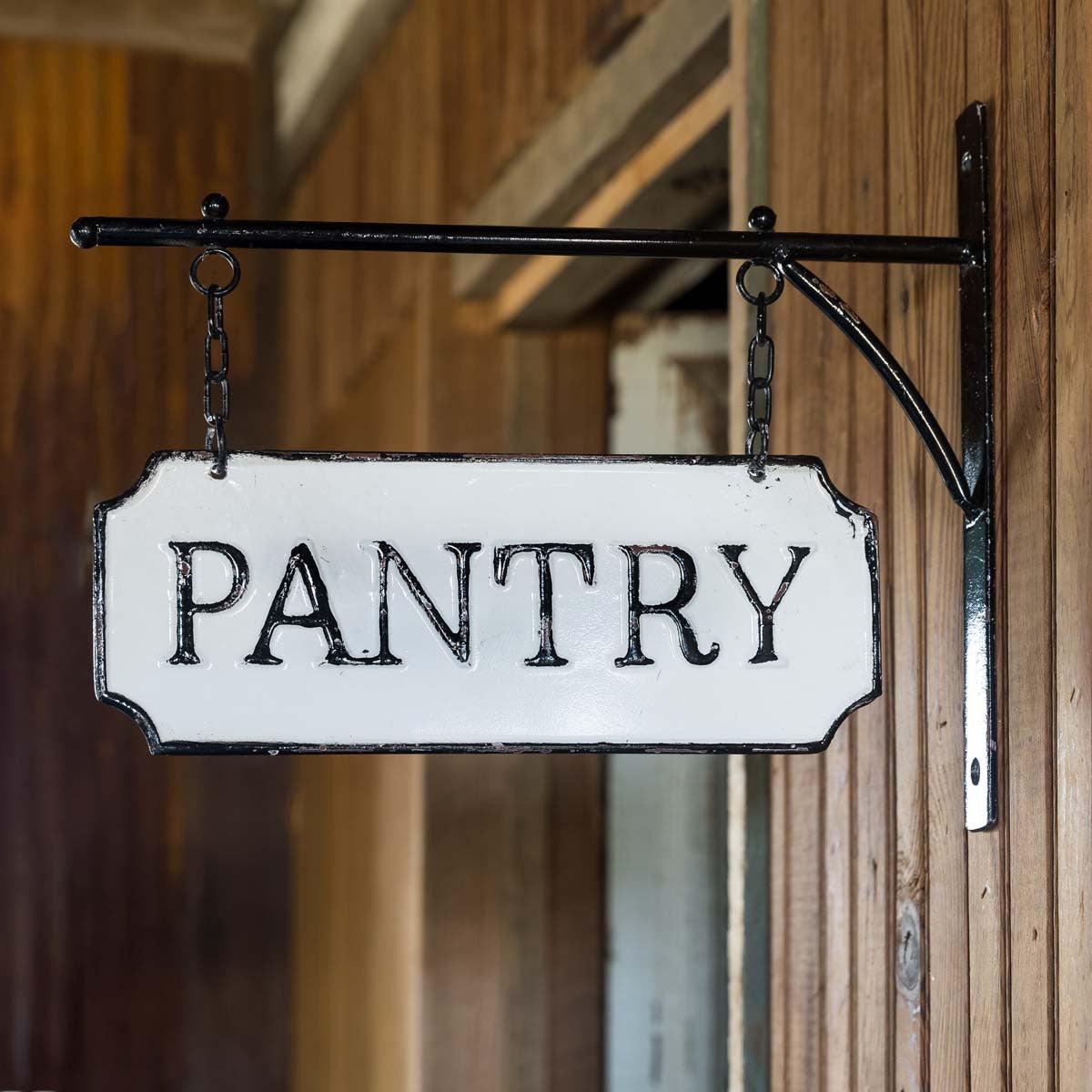 Metal Pantry Sign with Hanging Display Bar - Signastyle Boutique