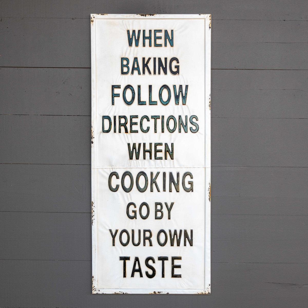 Metal Cooking Sign - Signastyle Boutique
