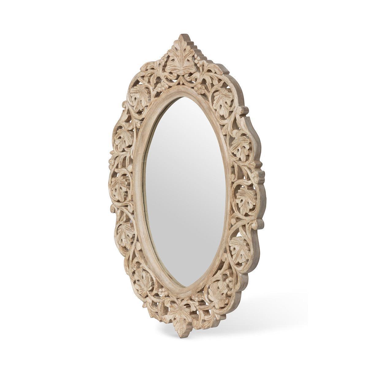 Vichy Hand Carved Wood Mirror - Signastyle Boutique