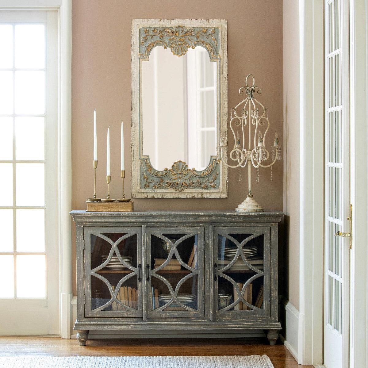 Coquille Carved Wood Mirror - Signastyle Boutique