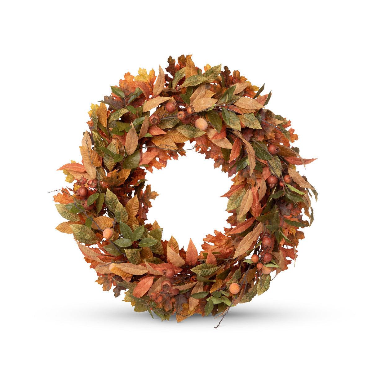 Hawthorne and Persimmon Autumn Wreath - Signastyle Boutique