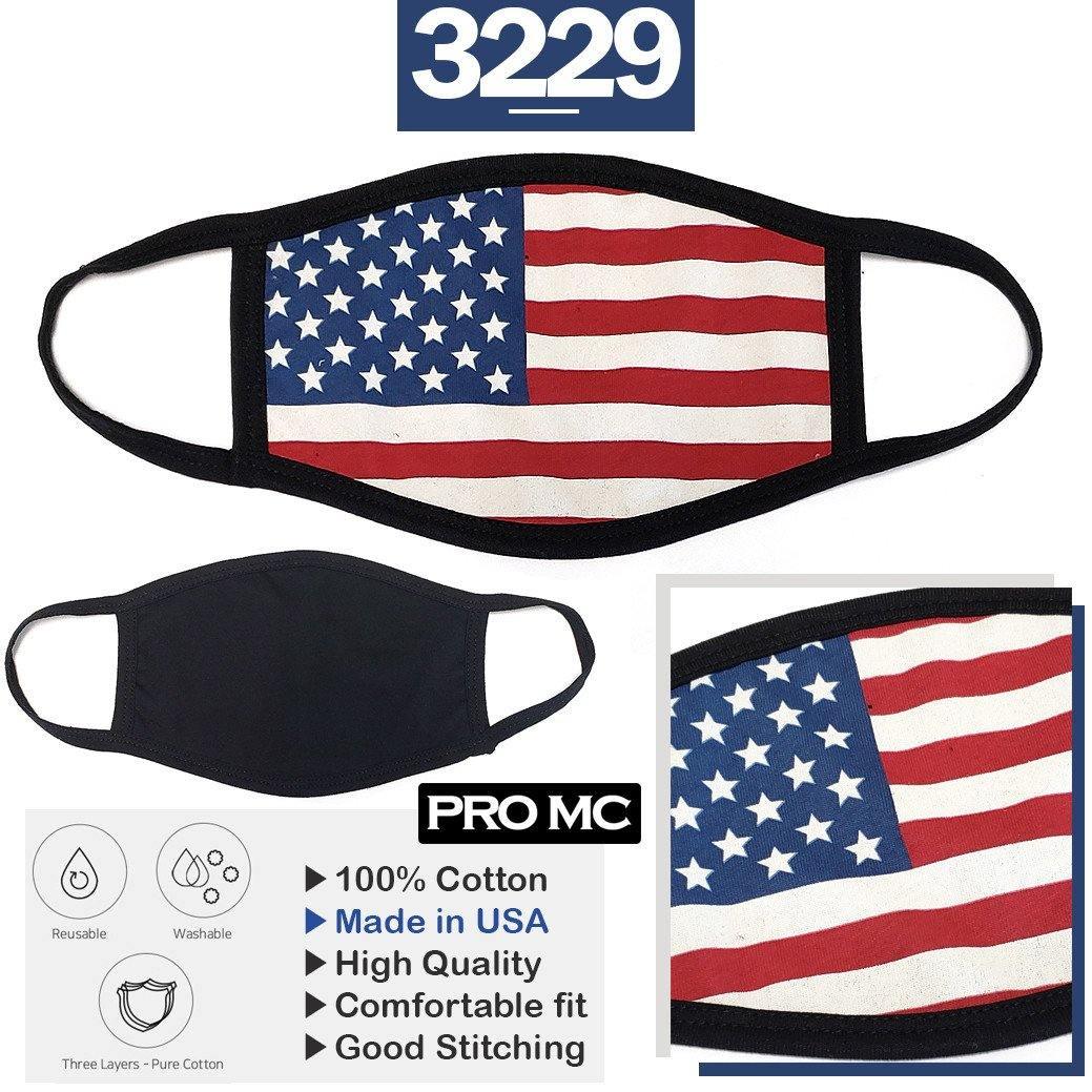 Reusable Washable Face Mouth Protection - USA FLAG - Signastyle Boutique